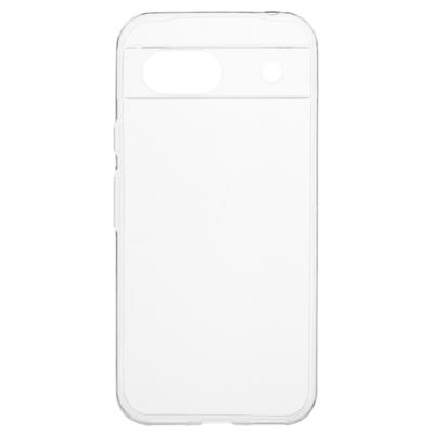 For Google Pixel 8a Clear Case Glossy Soft TPU Phone Protective Cover Watermark-Free