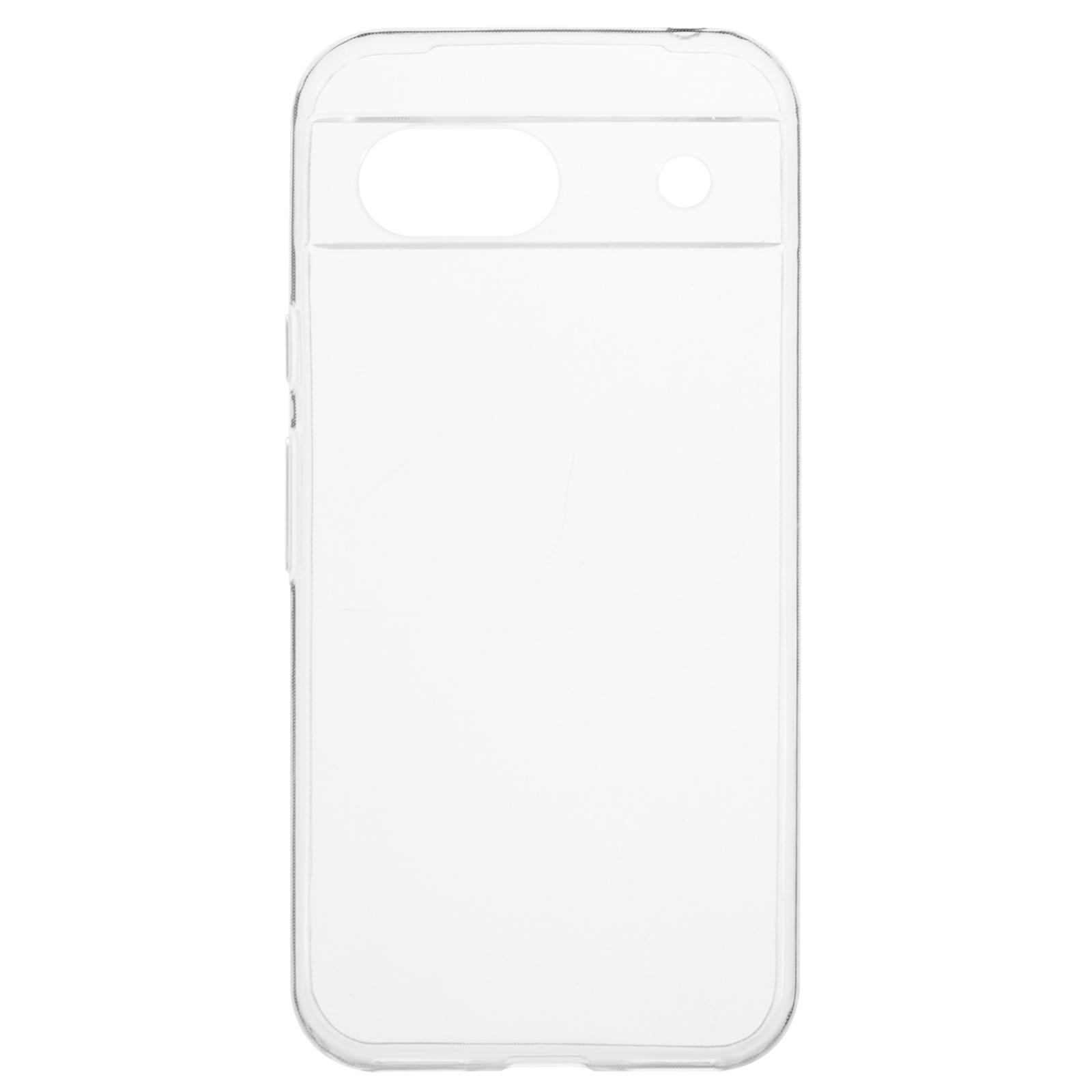 

For Google Pixel 8a Clear Case Glossy Soft TPU Phone Protective Cover Watermark-Free A