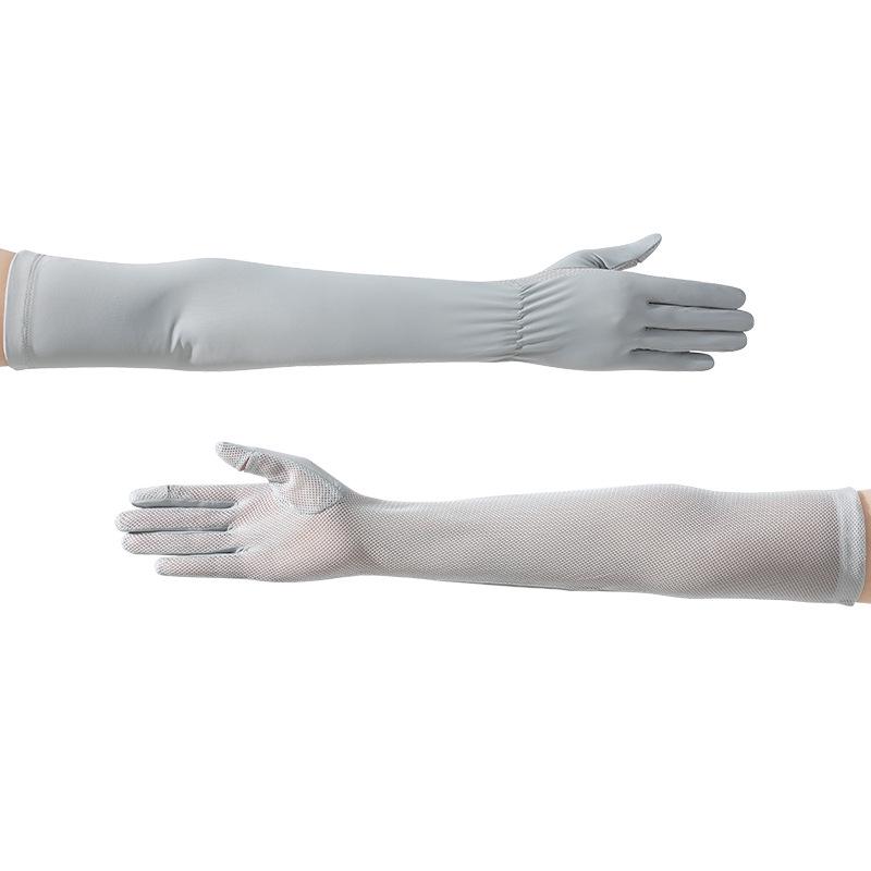 Women's Ice Silk UV Protection Sleeves: Breathable, Long, Non-Slip Arm Guards for Outdoor Use