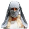 Knitted Hooded Face Mask Hat Adult Lovely Balaclava Hat with Long Rabbit Ears Teens Winter Warm Hat for Daily Use