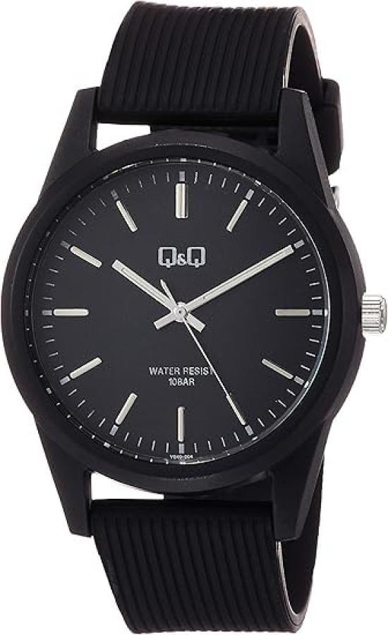 

Analog Waterproof Urethane Strap Watch Black [Citizen Q&Q] VS40-004 Men s