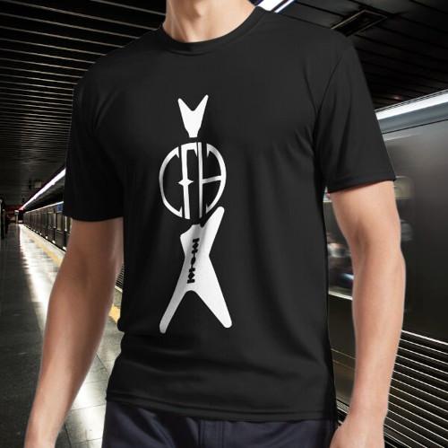 Guitar CFH Active Logo Men s T-Shirt Unisex Funny Size Mode American T-shirt S разноцветный