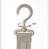 Hanging Cap Storage Organizer 10 Clips Adjustable Rope Hat Rack Holder for Wardrobe Bedroom Travel Daily Use