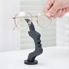 Szklany uchwyt w kształcie twarzy Abstrakcyjny stojak do ekspozycji okularów przeciwsłonecznych z boczną twarzą Organizer do przechowywania na biurko Drukowany 3D do domu, biura, sypialni, stolika nocnego, dekoracji biurka
