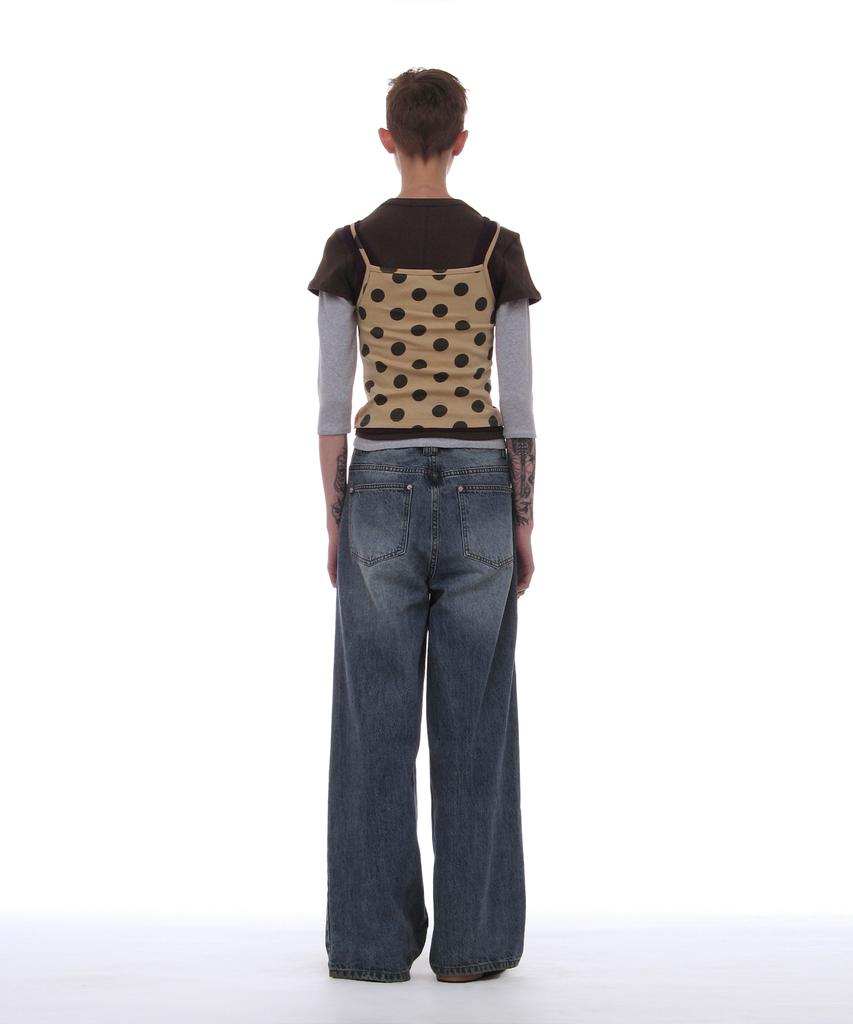 PARTIMENTO WOMEN Pwc (Set) Four-In-One Multi Overlay Top_Dot Beige