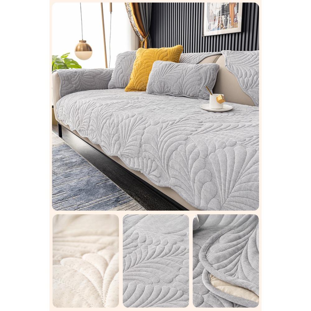 Chenille Sofa Cushion Four Seasons Universal Sofa Cover Cover Japanese Banana Leaf Leather Seat Cushion Light Luxury Cover Cloth