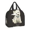 French Bulldog Puppy Facial Insulated Lunch Bag for Work School Frenchie Resuable Thermal Cooler Lunch Box Women Kids
