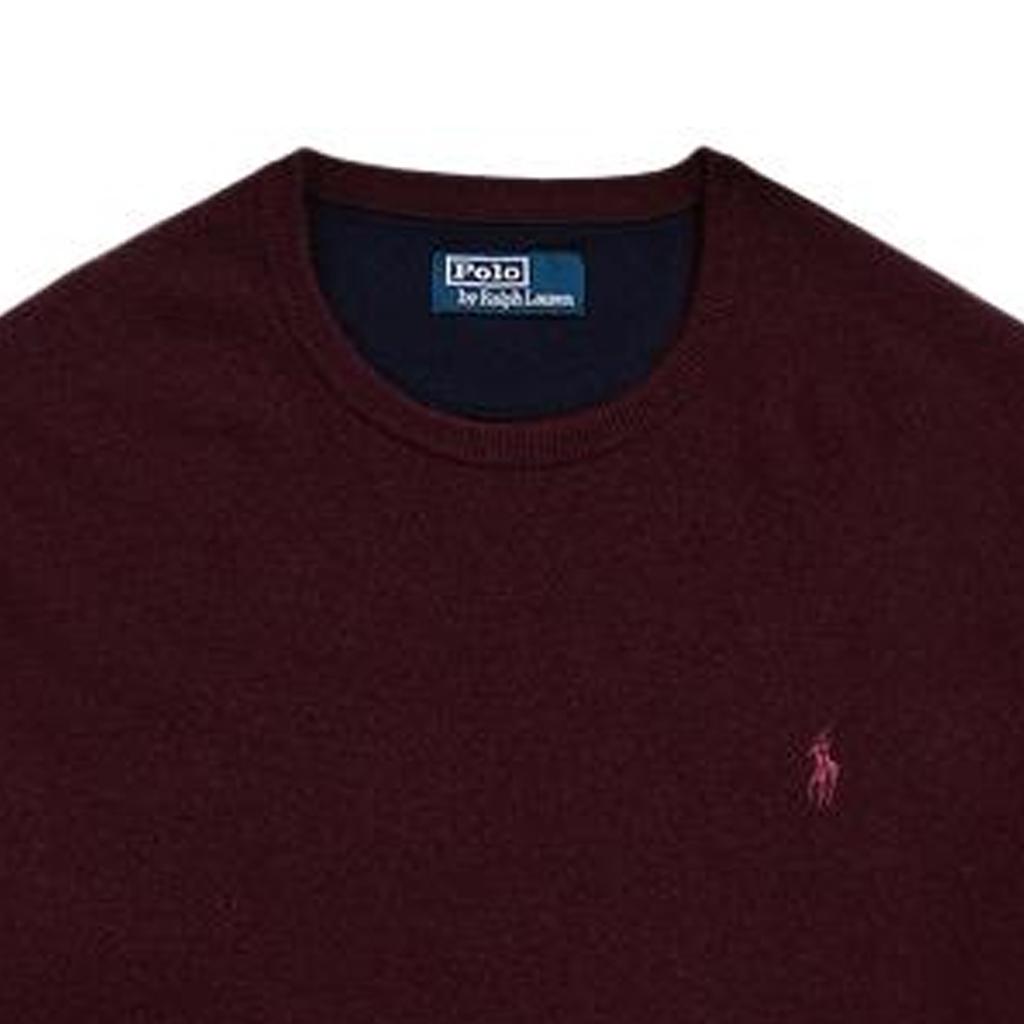 Polo Ralph Lauren FW23 Solid Logo Embroidered Crew Neck Long Sleeve Sweater Men Sweater MNPOSWE16821262-601