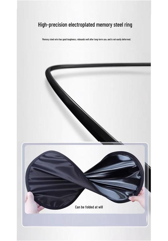 Black Vinyl Electrostatic Car Sunshade: Fresh, Heat-Insulating Side Visor