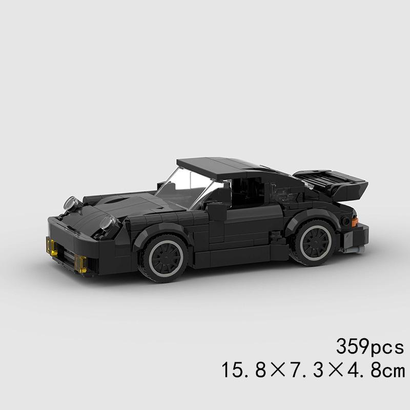 Technischer Speed Car MOC Stadtfahrzeug Rennwagen Rallye Bausteine Ziegel Set Retro Ornament DIY Spielzeug für Erwachsene Geschenke