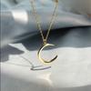 1PCS Simple Moon Collarbone Necklace