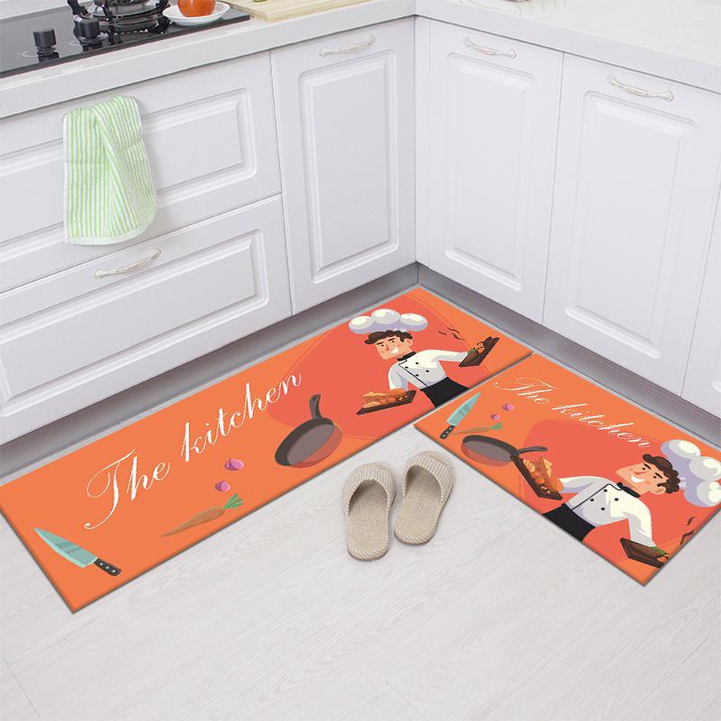 Absorbent Non-Slip Kitchen & Bathroom Floor Mat - Long Strip for Entrance, Bedroom, or Home Use