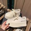 Spring New All-Matching Genuine Leather Thick Bottom Heightened Easy Wear Shoes Comfortable Soft Bottom Casual Sneakers