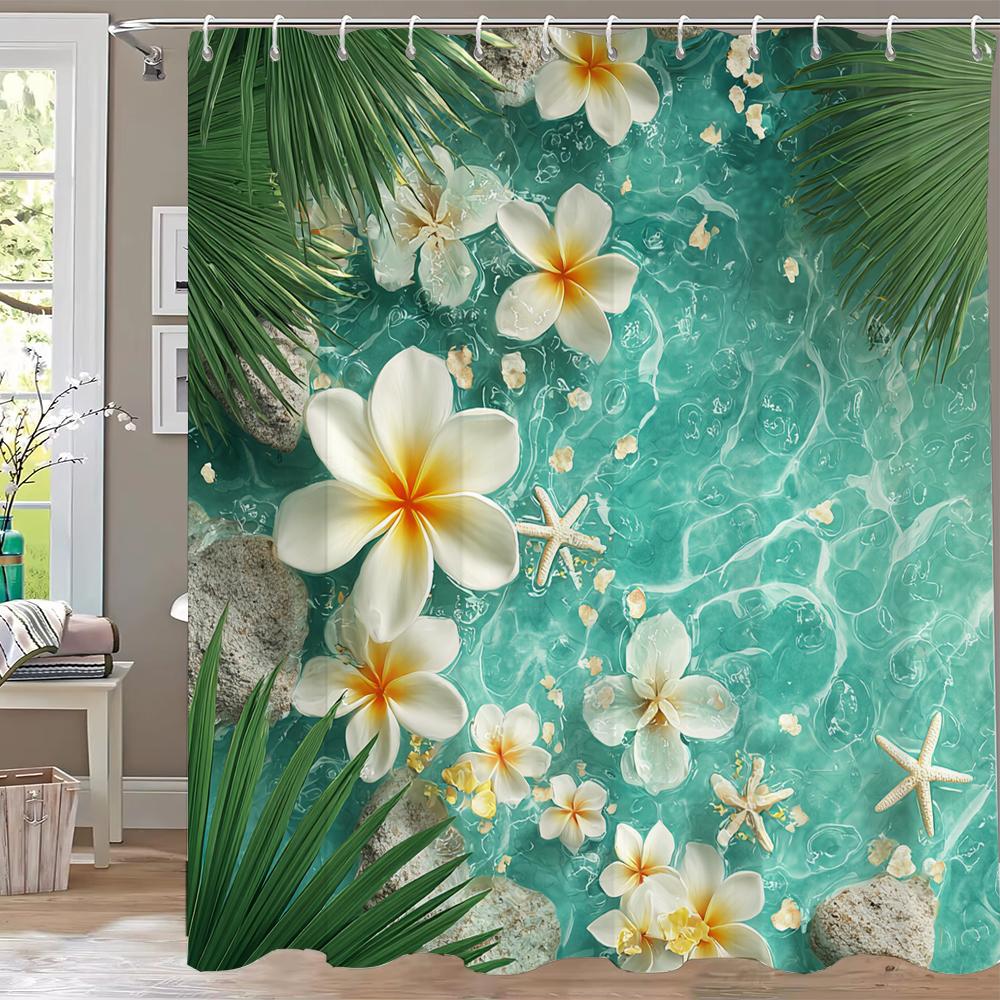 Winter Christmas Shower Curtains Town Street Snowman Snow Mountain Scenery New Year Xmas Home Bathroom Decor Bath Curtain Set