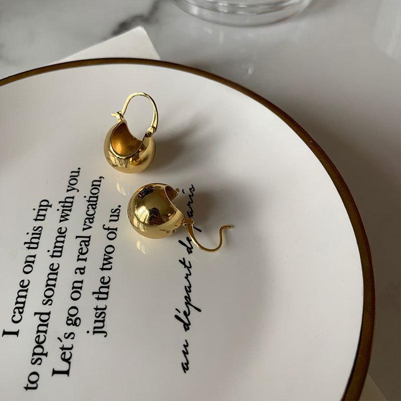 

INS Niche Minimalist Geometric Orb Earrings Fashion Temperament Trendy Gift Elegant Lady s Classic Accessories Daily Versatile Jewelry