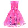 82940 Prinsessflickor Rumi Zoey Mira Kpop Tryck Rosnät Klänning