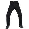 Motorradrennhose mit geradem Bein und Knieschützern