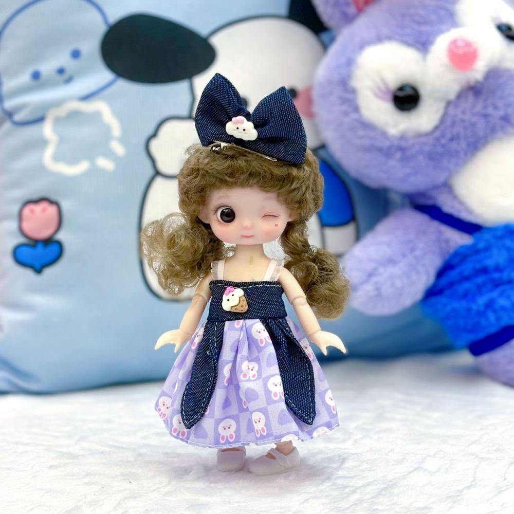 Dress Uniform Ob11 Doll Clothes Skirt Bjd Doll DIY Dress Beautiful Doll Outfit Childrens