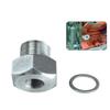 Engine Oil Pressure Sensor Adapter Aluminum Oil Sensor Connector for LS Series Oil Tray Crankcase and Fan Replacement