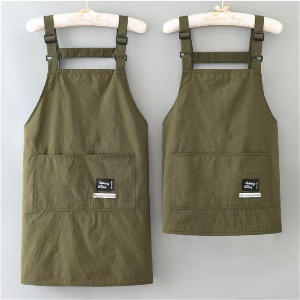 Fashion Strap Style Apron Waterproof Anti-fouling Nail Art Cafe Workwear Sleeveless Catering Waiter Work Clothes