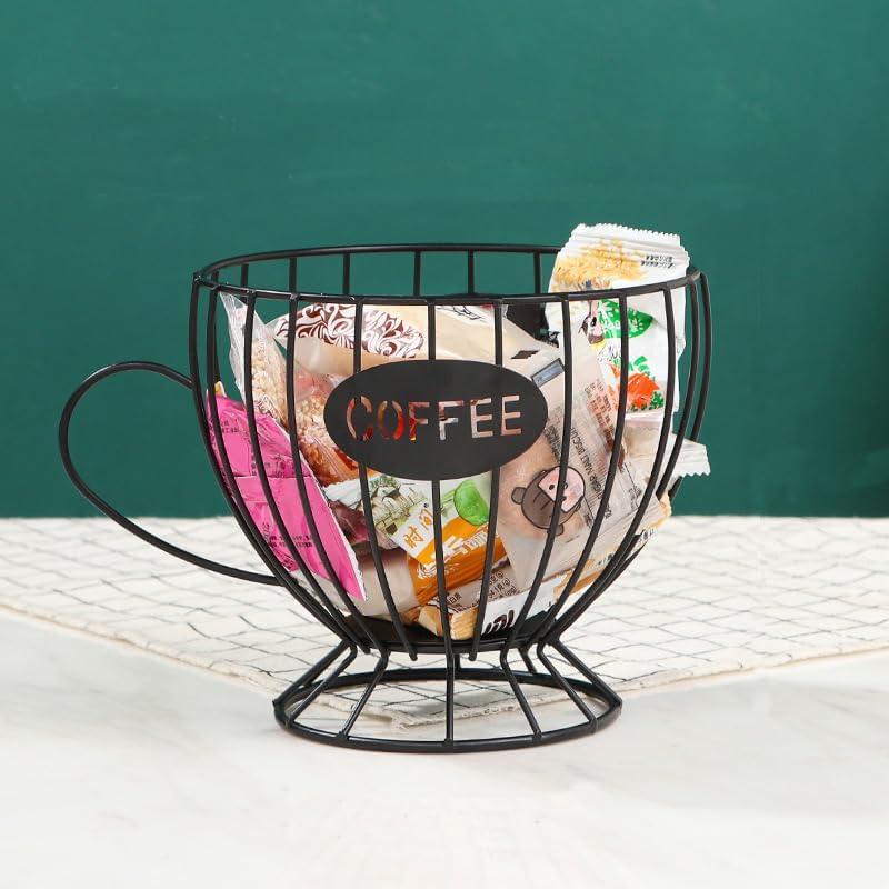 Metal Coffee Capsule Holder Display Rack Coffee Pod Organizer Large Capacity Coffee Shop Bar Display Kitchen Storage Accessories