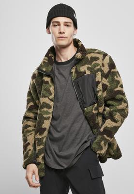 Demi-season Jacket Urban Classics Sherpa Jacket (TB3833-00396-0051) Wood Camouflage