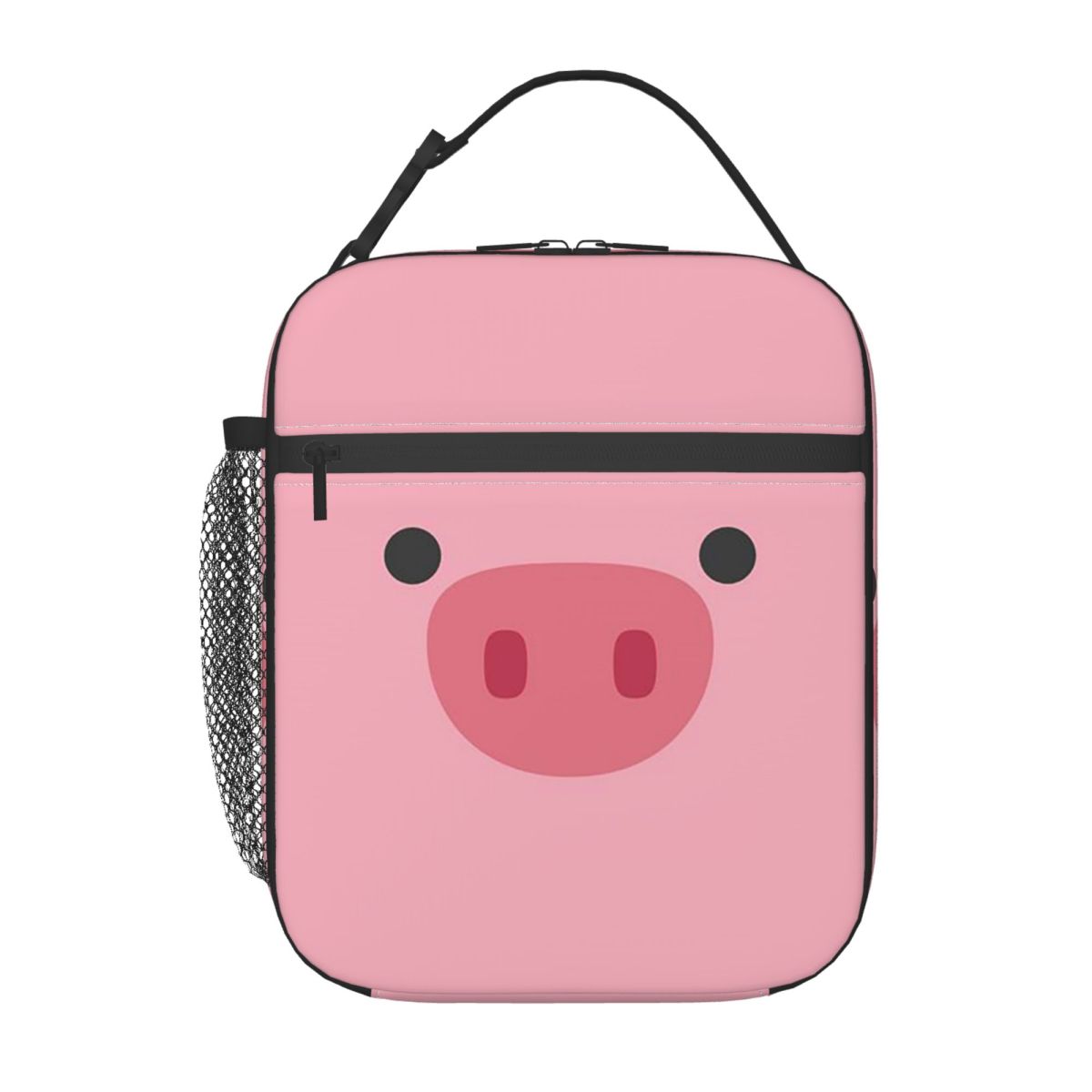 

Cartoon Pink Pig Head Design Insulated Lunch Bag for Kids School Cooler Thermal Food Box Tote Leakproof Lunch Boxes Container One Size