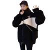 Lamb Plush Zipper Jacket Women's Trendy Autumn and Winter Plus Velvet Student Korean Style Loose and Versatile Sweatshirt for Women
