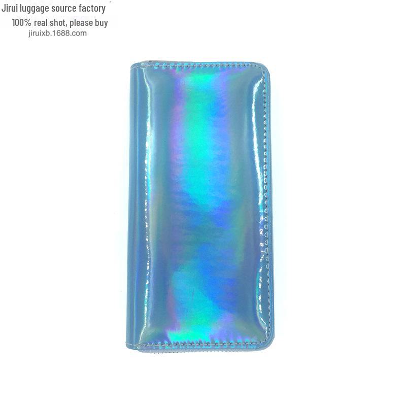 Bunte umweltfreundliche Laser-PU-Langbörse & Kartenhalter