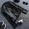 2023 Haining Spring & Autumn Women's Slim Fit PU Leather Motorcycle Jacket with Turn-Down Collar