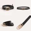 Ladies Double Ring Pu Belt With Alloy Clasp For Stylish Daily Accessory