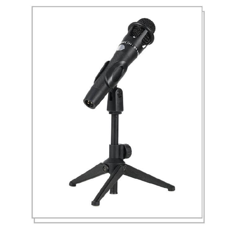Foldable Microphone Stand Tripod Holder With Stable Base Supports 1.5kg Weight For Professional Voice Recording