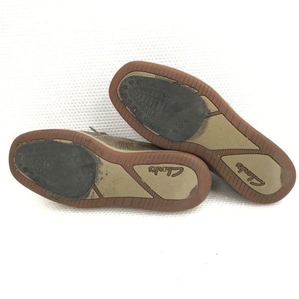 Clarks Low Boots Deck Shoes 8.5M 26.0-26.5 brown(USED)