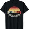 Bag Some Rays Retro Atheist Science Crew Neck T-Shirt - Classic Fit, Black, Cotton & Polyester