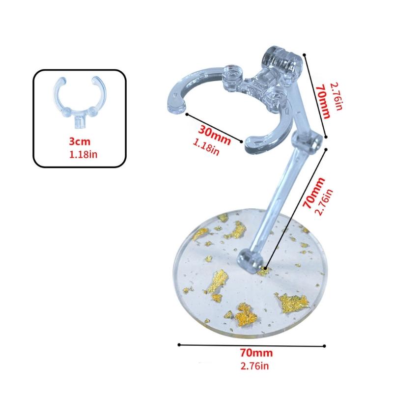 2Pack Plastic Model Figure Display Stand Base For Action Figure Doll And Collectibles Stable Support Organizing Holder