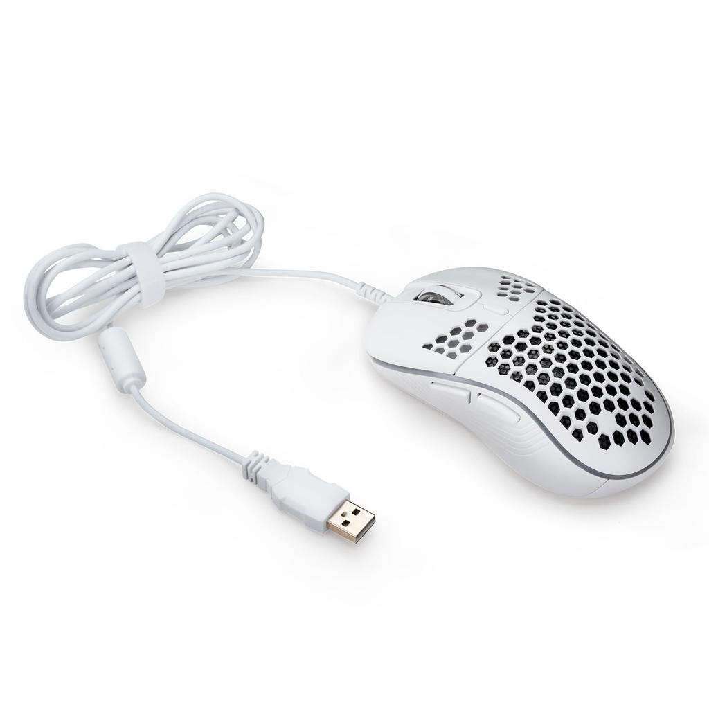 CENTURY Gaming Mouse RACEN RGB LT White LED 6 Buttons USB CRC-GMRGB02WT [IR / / / Wired]