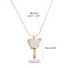 Unique Magic Mirror Pendant Necklace Unique Heart Mirror Charm Clavicle Chain