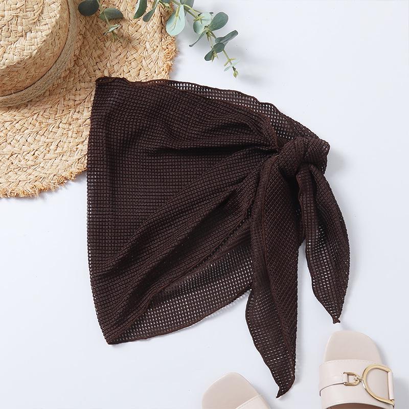 

Европейская и американская сексуальная сетчатая плиссированная юбка-бикини для пляжа L