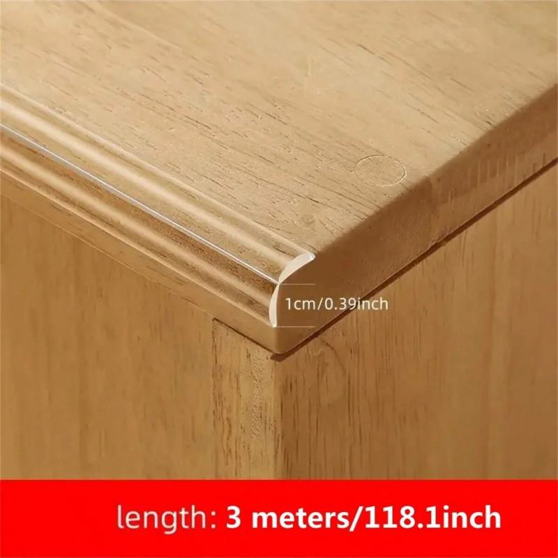 1/2/ Table Edge Guard Furniture Corner Protector Strip Self Adhesive Transparent Kids Collision Proof Soft Bumper Baby Safety