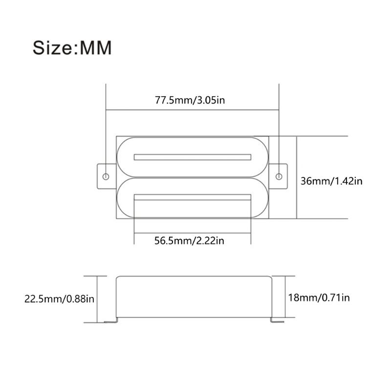 Professional Electric Guitar Neck Humbucker Pickup Humbucker Neck Pickup Guitar Sound Enhancement Electric Guitar Pickup