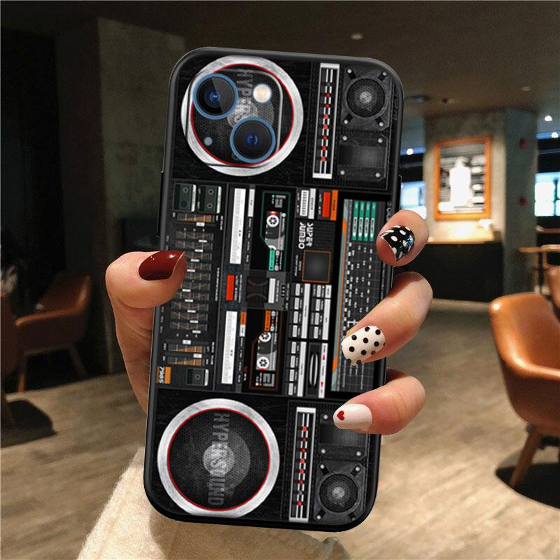 Cassette Vintage Boombox Tape New High-End Shell Phone Case for iPhone SE X XS XR 16E 11 17 Pro Max 8 7 6 6s Plus Air