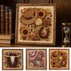 Faux Pearl Painting Kit for Adults Western Charm Art Kit DIY Cowboy Hat Creative Hobby Beginners Rustic Farmhouse Wall Decor Crafting Adults,