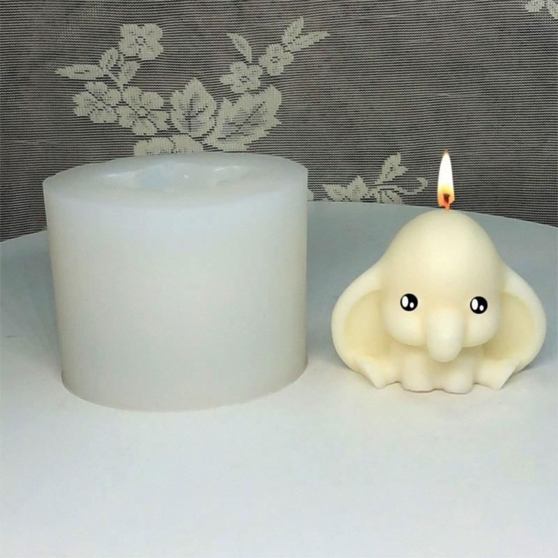 Elephant Candle Molds Elephant Resin Molds for Making Candle Soap Chocolate Muffins Mousses Baking DIY Room Decorations