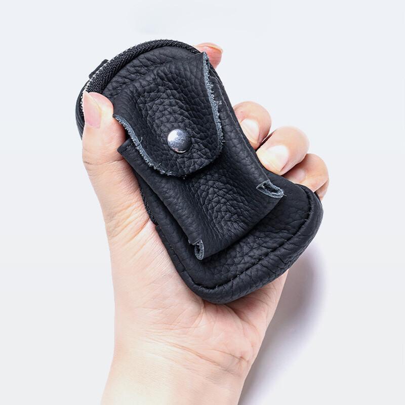 Mini-Schlüsseltasche am Bund aus Rindsleder Vollnarbig Golftaschen-Etui Neue minimalistische Kopfhörer-Aufbewahrungstasche Münzbörse
