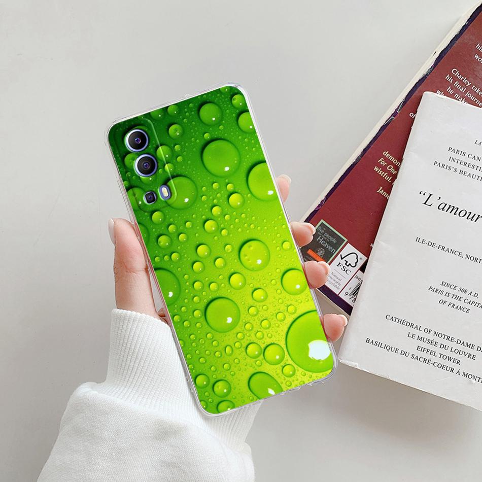 For Vivo Y72 5G Case V2041 Silicone Soft Transparent TPU Phone Cover For Vivo Y52 vivoY72 Y 72 52 5G Case Funda Protective Coque