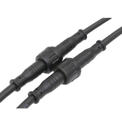 2Pin 3Pin 4Pin Male To Female Led Connector IP67 20CM Waterproof Wire Led Connector Black Cable 2Pin 3Pin 4Pin Jack