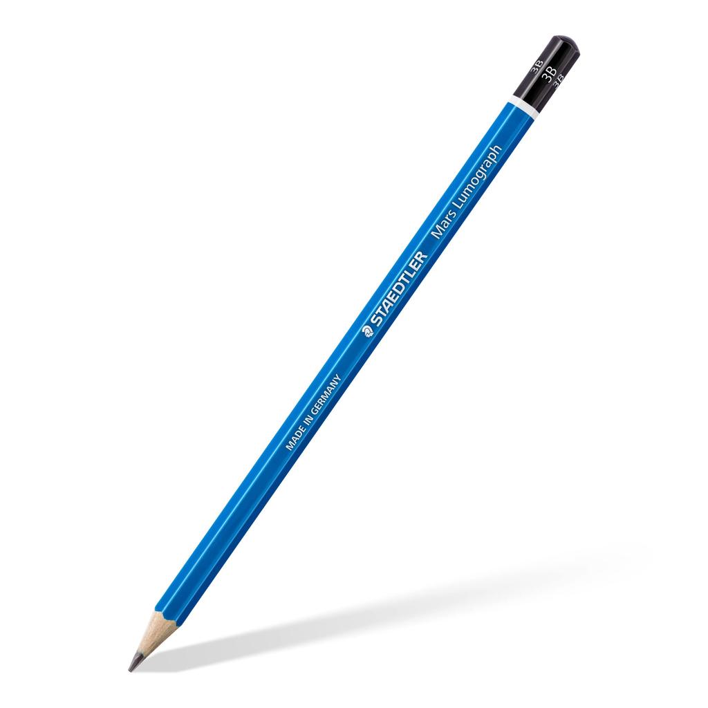 Staedtler Lumograph Drafting Pencils, 3B, 12-Piece Set, 100-3B
