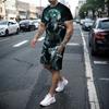 New3D printed men's short sleeved T-shirt and shorts set casual and youthful quality summer street vacation domineering clothing