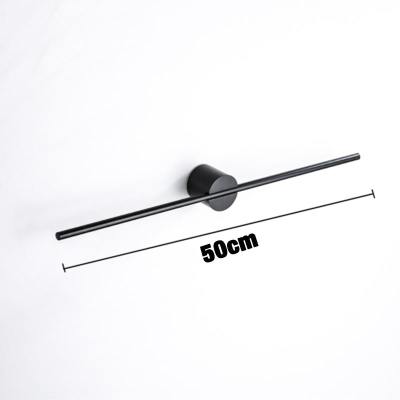 Towel Bar for Bathroom Kitchen Wall Hanger Black White Wood Gold Bath Towel Holder Rack Shelf Storage Space Aluminum 40 50cm