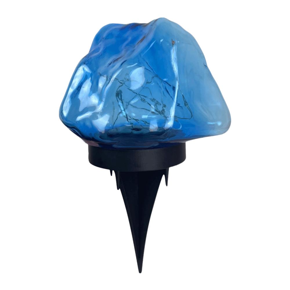 

Solar Powered Solar Stone Light Durable Material Garden Ambient Decor Light Yard Patio синій